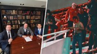 La denuncia ante la justicia argentina que realizó la dirigencia de la U por "los delitos" que sufrieron sus hinchas ante Independiente Michael Clark encabezó le comitiva que se presentó en la Fiscalí