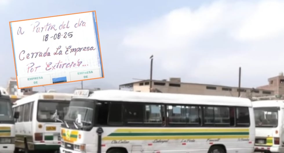 EMPRESA DE BUSES · Deja de operar por extorsiones