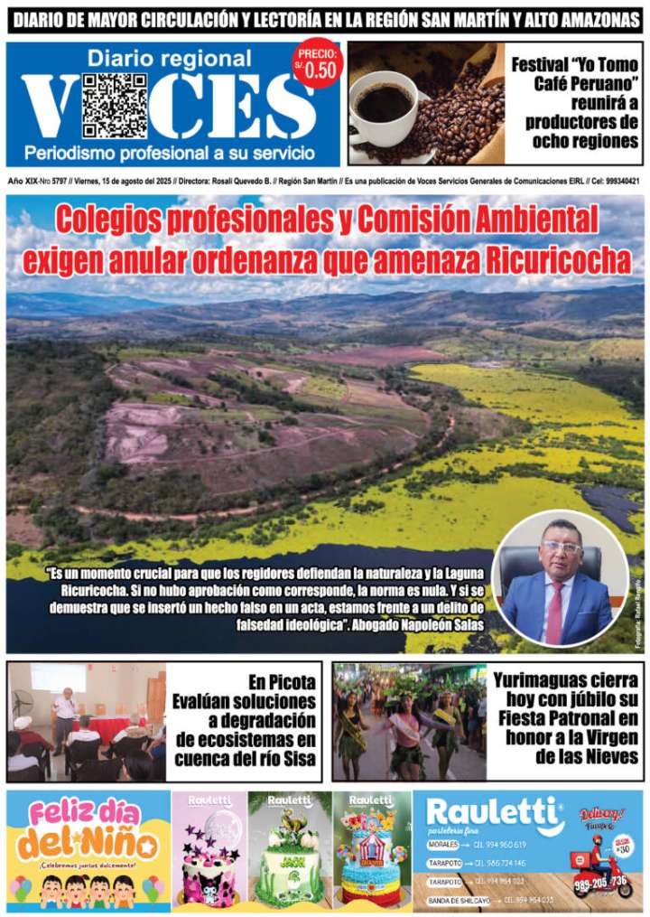 Diario Digital, viernes 15 de agosto 2025