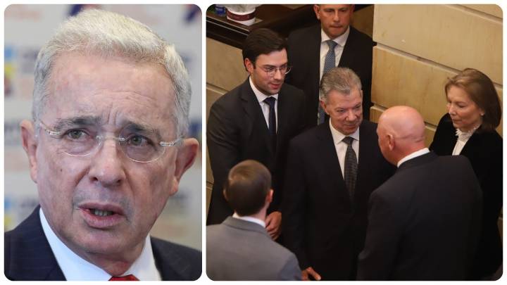 Álvaro Uribe y el Centro Democrático, molestos por la presencia de Juan Manuel Santos en la velación de Miguel Uribe Turbay: “Hipocresía”