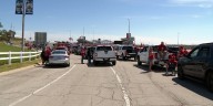 Heavy traffic slows commute to KC for Husker fans near Nebraska City