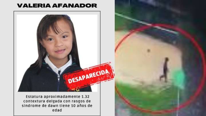 Revelan video de los últimos segundos de la niña Valeria Afanador antes de desaparecer