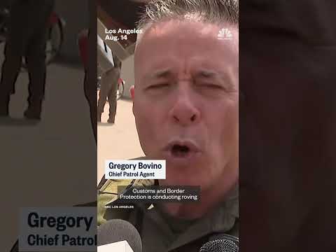 Border Patrol agents arrive on streets outside Gov. Newsom’s redistricting event