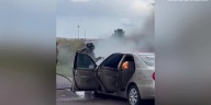 Crews are responding to a car fire at Powers, Research