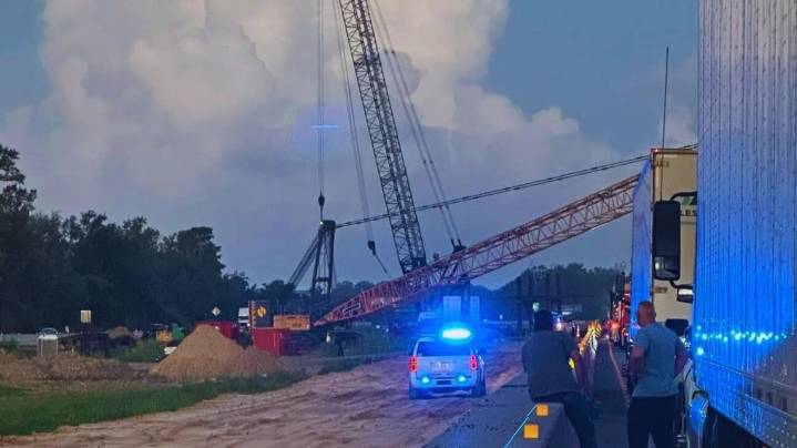 State Police: Two injured after driver hijacks crane, causes multiple crashes on I
