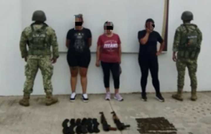 Mujeres detenidas con armamento en Culiacán son familiares de elementos de la Guardia Nacional