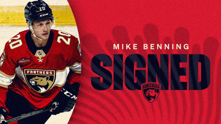 Florida Panthers Agree to Terms with Defenseman Mike Benning on a One