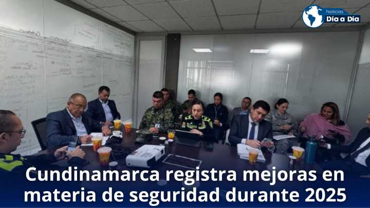 Cundinamarca registra mejoras en materia de seguridad durante 2025