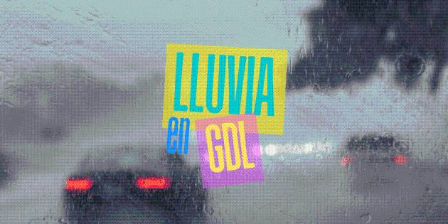 Llegan las lluvias a Guadalajara a esta hora de la tarde de hoy