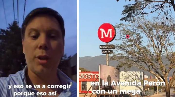 Importante gestión: Macchiarola retirará un cartel del nuevo local de Mostaza en la avenida Perón