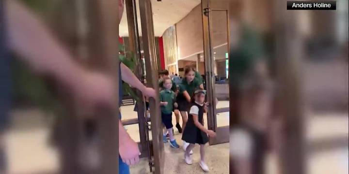 Video shows students running out of church moments after Minneapolis shooting