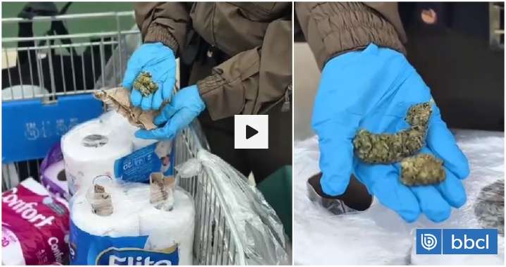 Sorprenden a vendedora ambulante comercializando marihuana: la oculta en tubos de papel higiénico