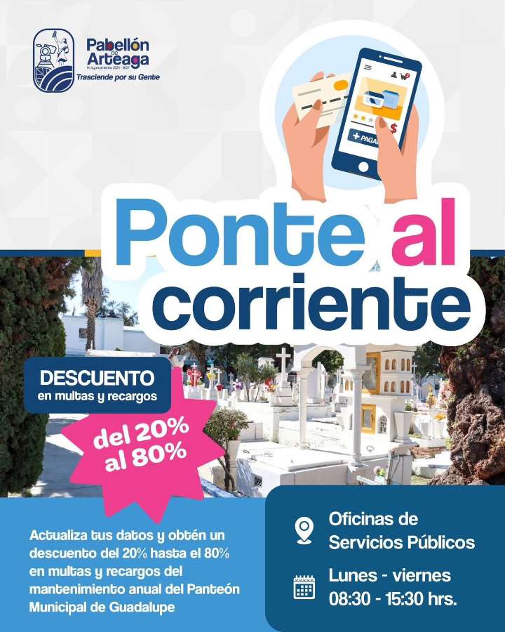 Ofrece Pabellón de Arteaga descuentos en mantenimiento anual del Panteón Municipal