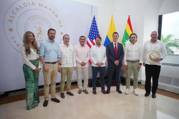 Alcalde Dumek Turbay y senadores de EE. UU. buscan hacer de Cartagena un epicentro diplomático regional