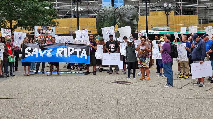Save RIPTA rally held in Kennedy Plaza