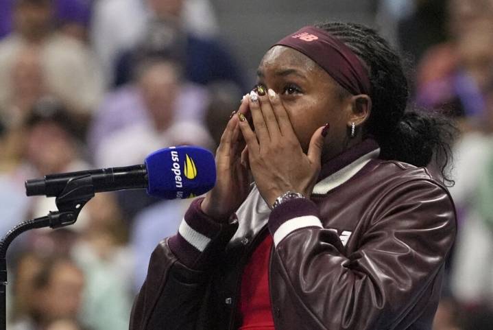 Nerves and pressure get to Coco Gauff at the US Open before she wins again