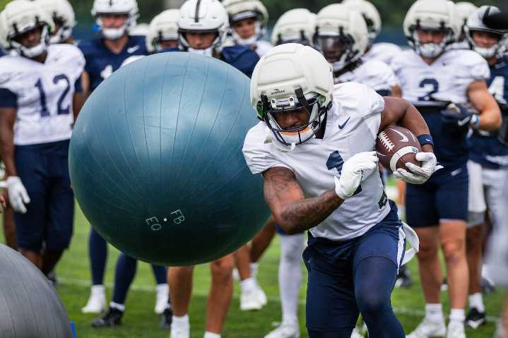 Penn State practice notes: moves on offensive line, tough love from running backs coach, more