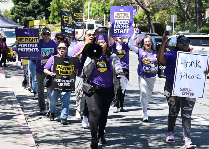 Healthcare employees continue picketing for better working conditions