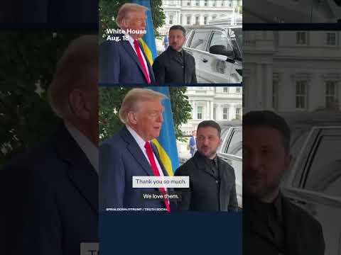 President Trump compliments President Zelenskyy's suit