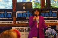 Lynnwood Council candidate Isabel Mata kicks off her campaign with karaoke and free tacos