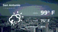 San Antonio, Texas: pronóstico del tiempo para este lunes 25 de agosto