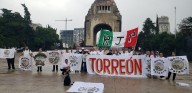 Personal del IMSS de La Laguna marcha en CDMX por régimen de Jubilaciones y Pensiones
