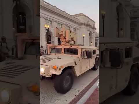 National Guard INCREASE Spotted on The Streets of D.C. #shorts