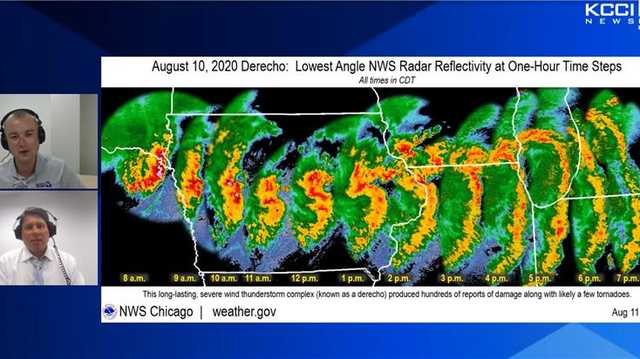 KCCI meteorologists Jason Sydejko, Zane Satre discuss 2020 derecho