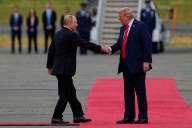 Trump and Putin shake hands warmly in Alaska to kick off their summit on the war in Ukraine
