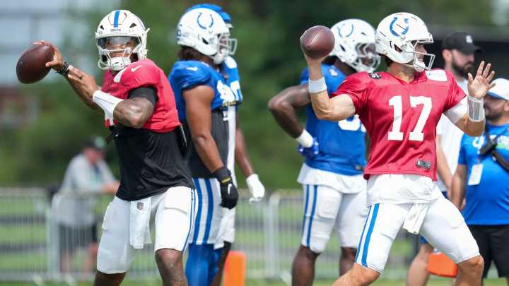 Colts camp notes: ANthony Richarson, Daniel Jones overmatched vs Packers