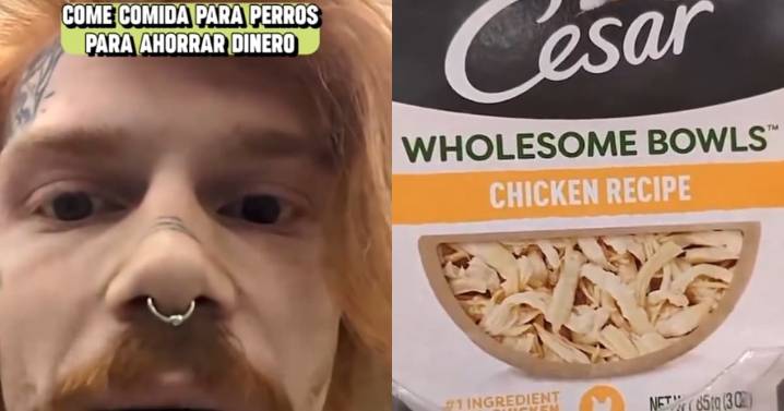 Hombre causa conmoción en redes sociales al asegurar que come comida para mascotas para ahorrar dinero