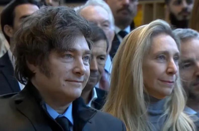 Javier Milei se mostró con su hermana Karina, pero no habló del escándalo de las presuntas coimas
