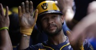 Freddy Peralta allows 1 hit in 6 innings as Brewers beat Cubs in 1st half of doubleheader