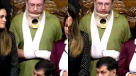 Aparece con collarín asesor de Noroña empujado por Alito🎦