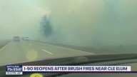 Driver with flat sparks multiple fires along I