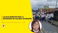 Cajicá marchó por la búsqueda de Valeria Afanador