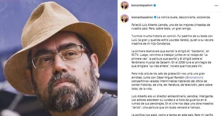 Muere el cineasta venezolano Luis Alberto Lamata