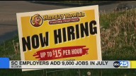SC employers add 9,000 jobs in July