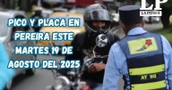 Pico y placa en Pereira (Risaralda) este martes 19 de agosto del 2025