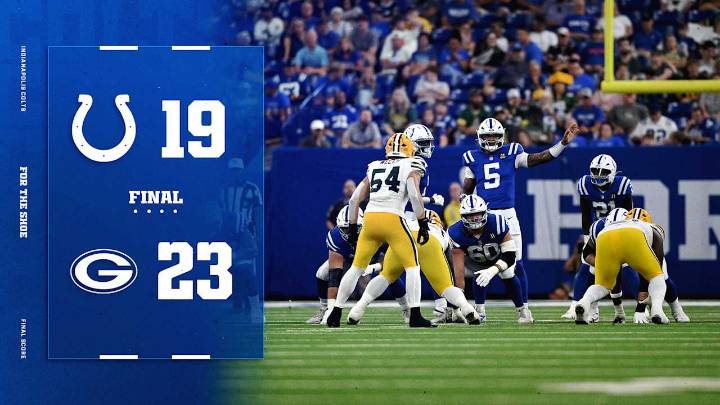 Anthony Richardson Sr., Daniel Jones both play in first half of Colts' preseason game vs. Packers