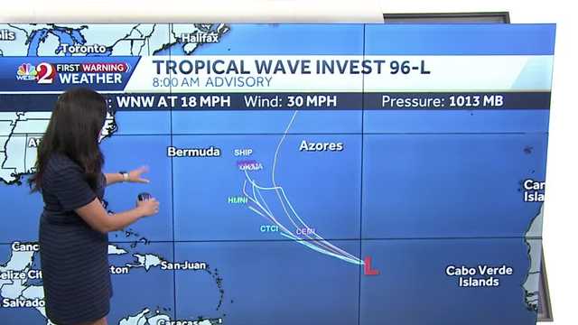 Invest 96-L forms in Atlantic; NHC tracking 2 areas