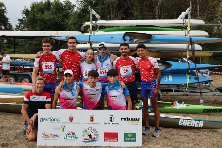 El Club Piragüismo Cuenca se cuelga un oro y dos platas en el Descenso del Sella