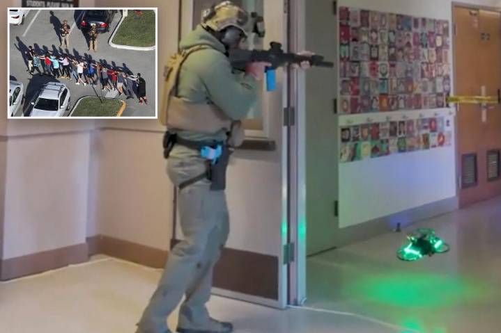 Armed drones designed to neutralize school shooters are being tested in several Florida districts