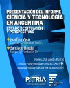 Santi Liaudat presenta este viernes 22, el estado de situación de la Ciencia y Tecnología