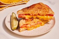 A Parmesan crust gives this tomato grilled cheese a flavor boost