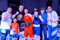 El alcalde Marco Bonilla asiste a la final del box de Barrios 2025