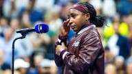 Tearful Coco Gauff thanks Simone Biles for inspiration after battling through US Open second round