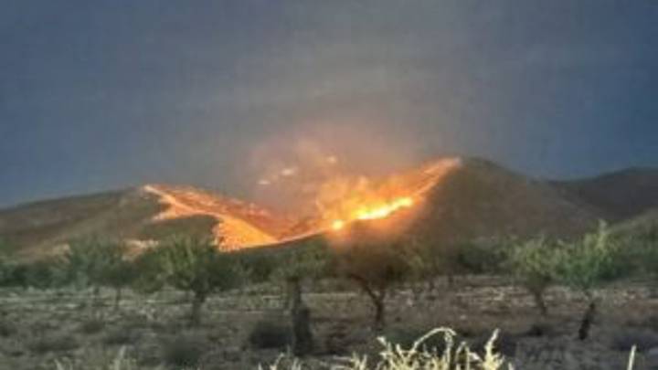 El nivel de riesgo de incendio forestal para este lunes es extremo en la Región de Murcia