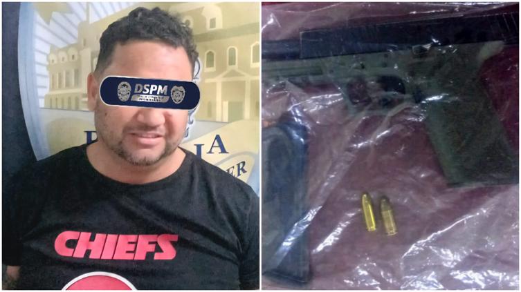Lo detienen por amenazar a otro con arma en discusión en la Aeropuerto