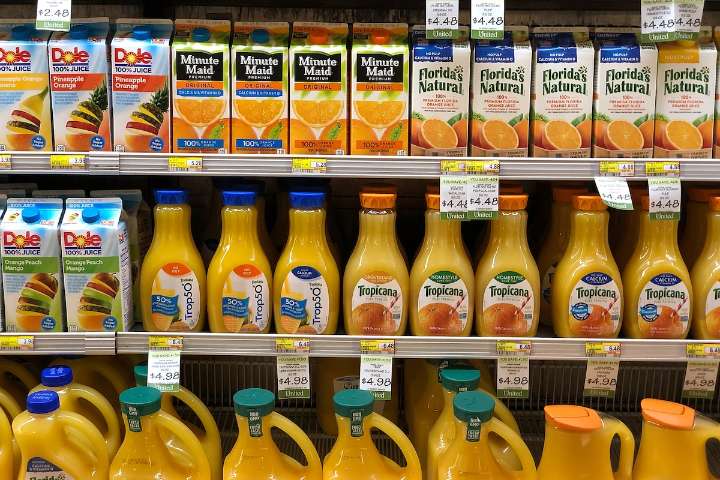 American orange juice exports to Canada get squeezed